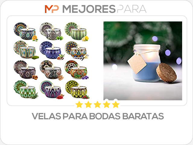 velas para bodas baratas