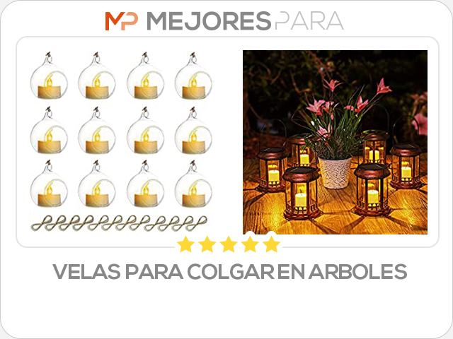 velas para colgar en arboles