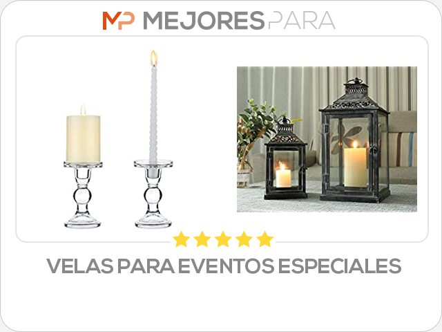 velas para eventos especiales