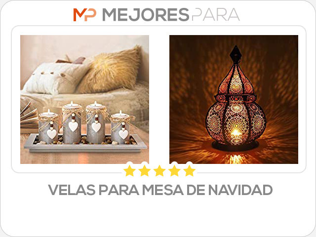 velas para mesa de navidad