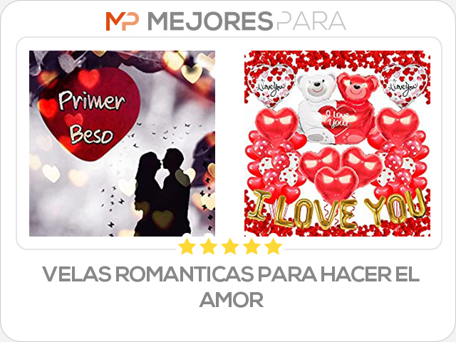 velas romanticas para hacer el amor