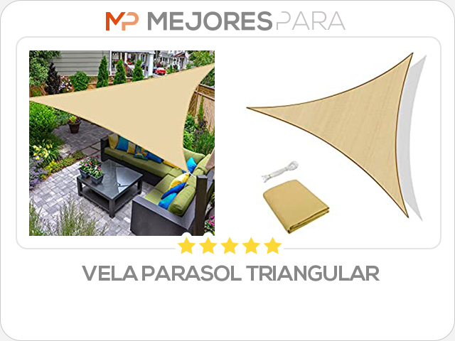 vela parasol triangular