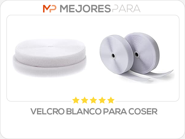 velcro blanco para coser