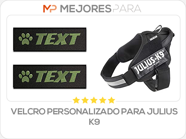 velcro personalizado para julius k9