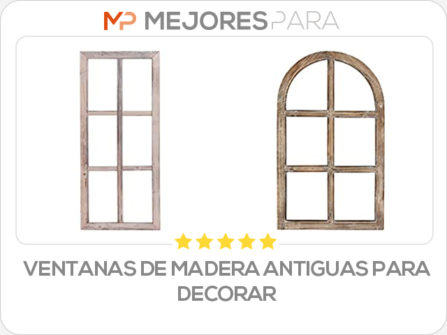 ventanas de madera antiguas para decorar