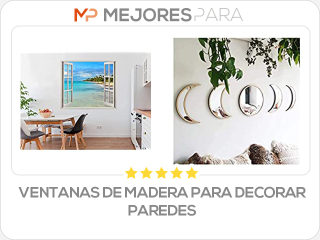 ventanas de madera para decorar paredes