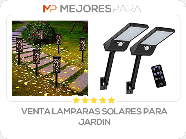 venta lamparas solares para jardin