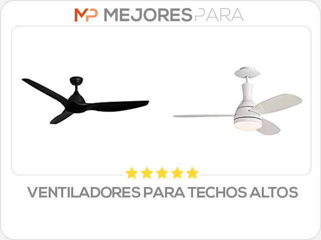 ventiladores para techos altos