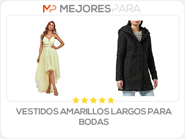 vestidos amarillos largos para bodas