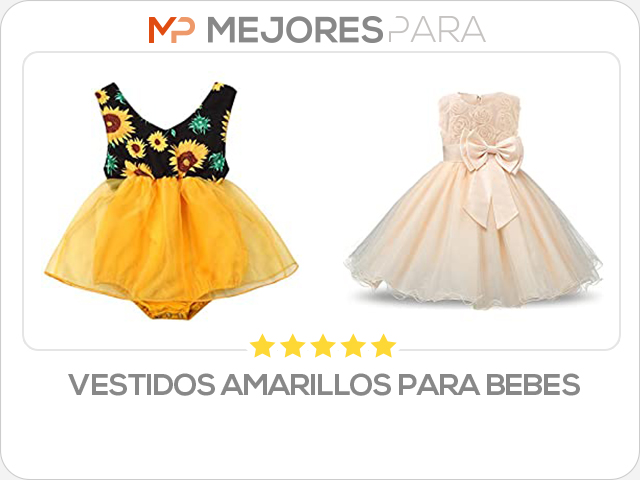 vestidos amarillos para bebes