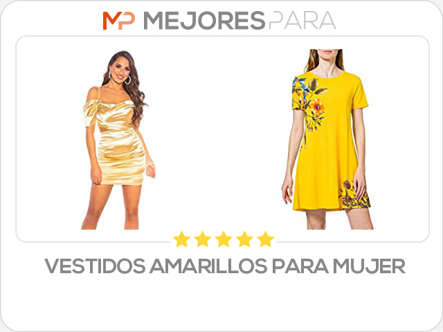 vestidos amarillos para mujer