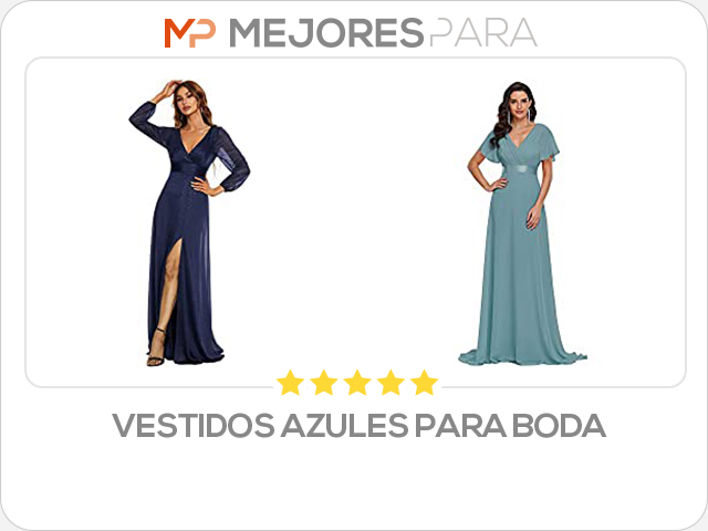 vestidos azules para boda