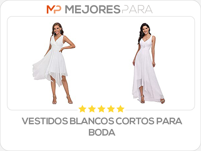 vestidos blancos cortos para boda