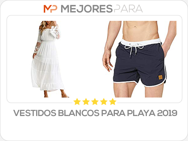 vestidos blancos para playa 2019