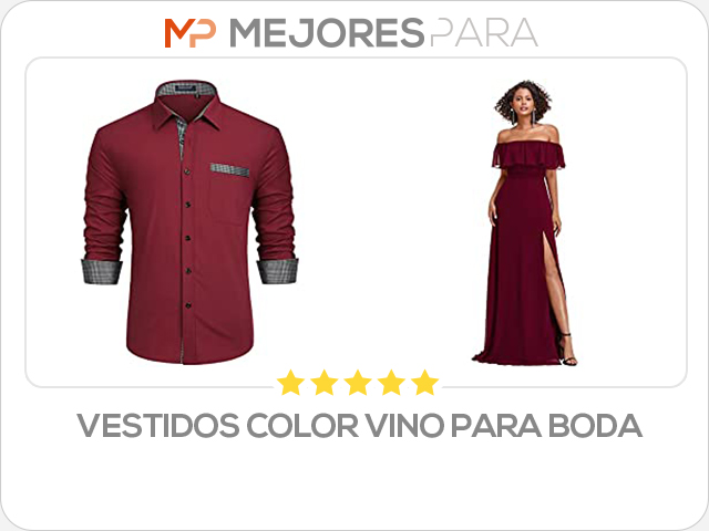 vestidos color vino para boda