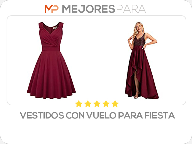 vestidos con vuelo para fiesta