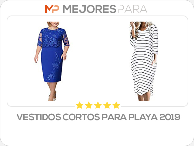 vestidos cortos para playa 2019