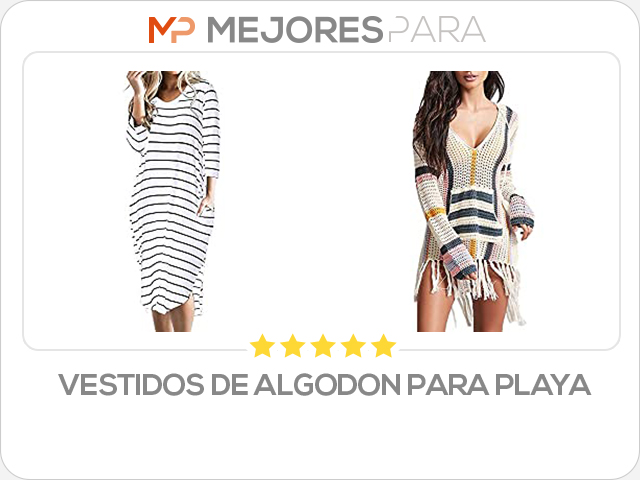 vestidos de algodon para playa