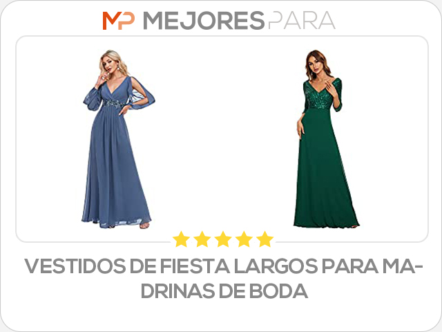 vestidos de fiesta largos para madrinas de boda