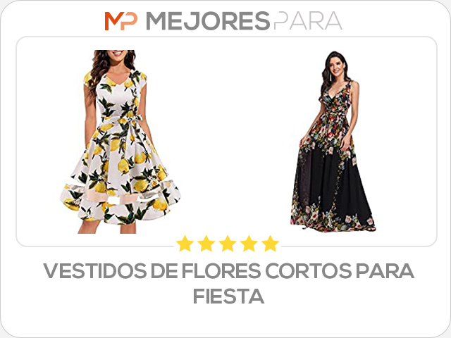 vestidos de flores cortos para fiesta