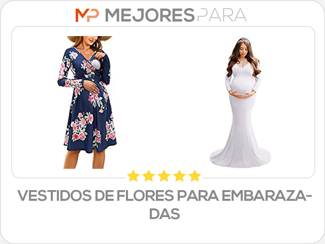 vestidos de flores para embarazadas