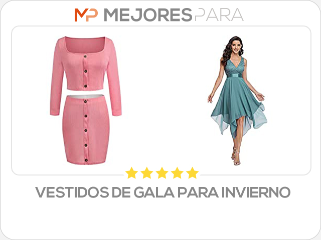 vestidos de gala para invierno