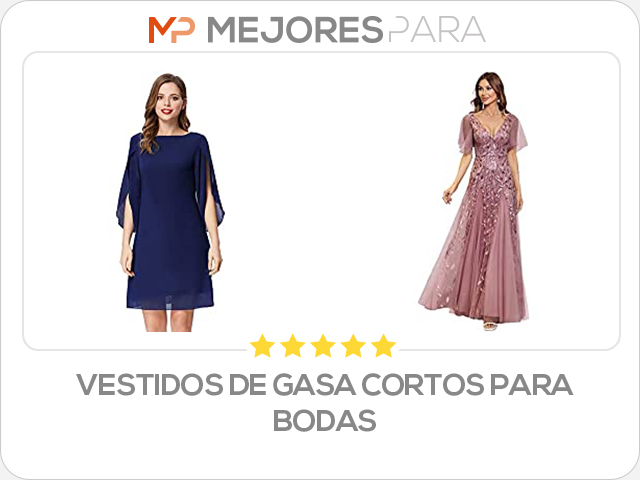 vestidos de gasa cortos para bodas