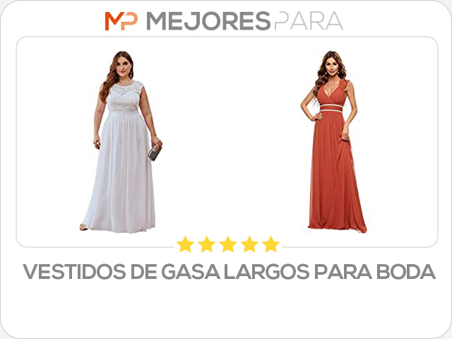 vestidos de gasa largos para boda