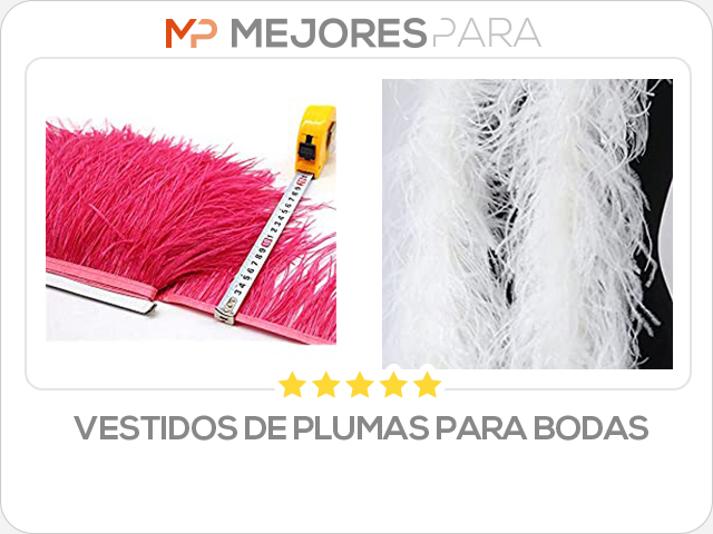 vestidos de plumas para bodas