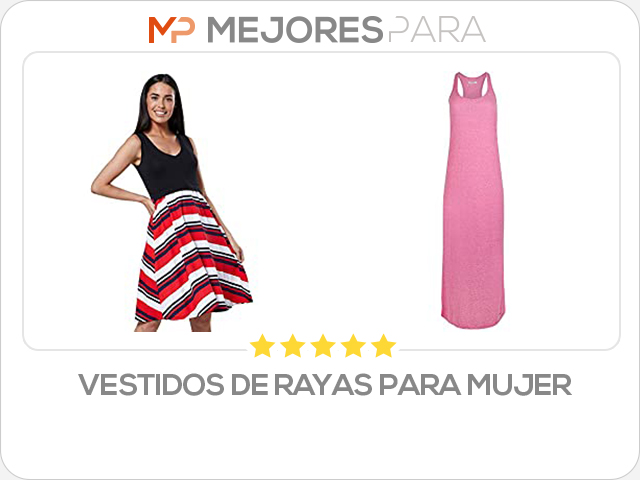 vestidos de rayas para mujer