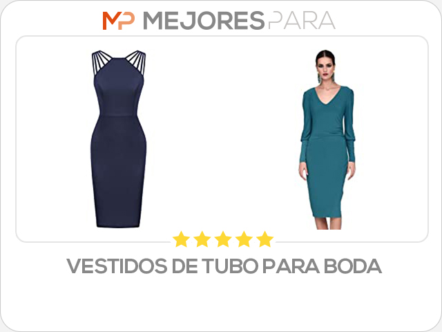 vestidos de tubo para boda