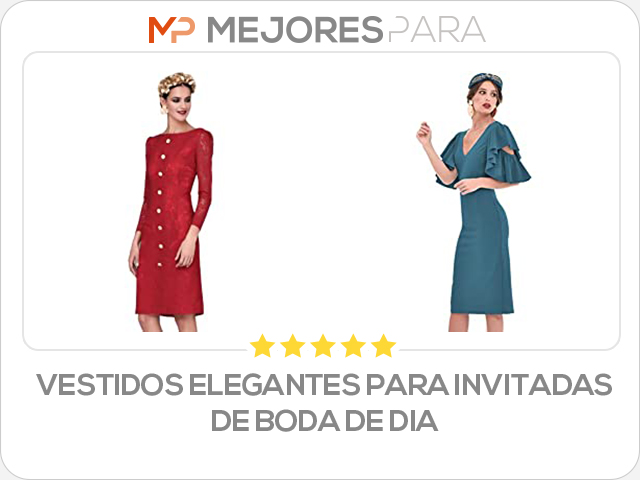 vestidos elegantes para invitadas de boda de dia