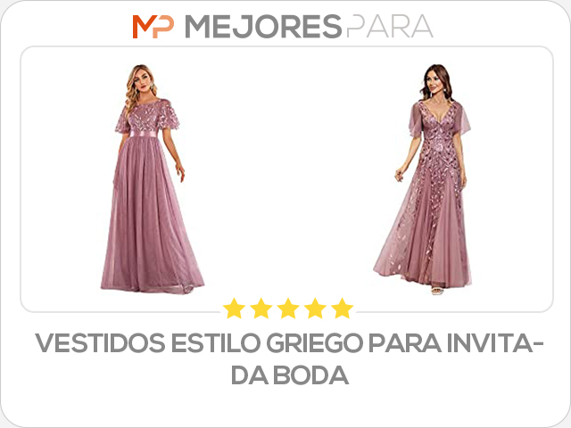 vestidos estilo griego para invitada boda