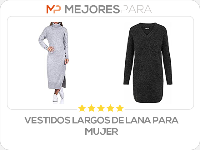 vestidos largos de lana para mujer