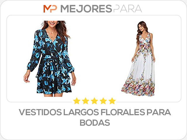 vestidos largos florales para bodas