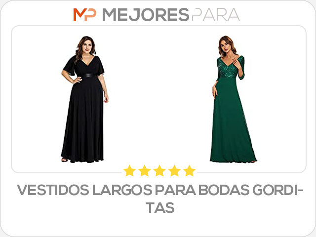 vestidos largos para bodas gorditas