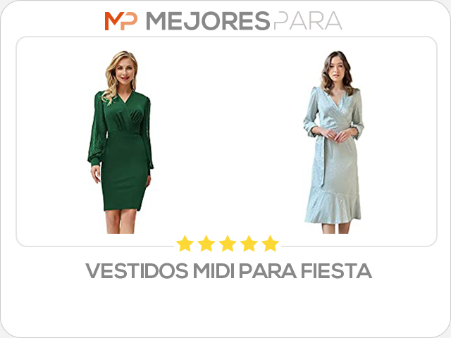 vestidos midi para fiesta