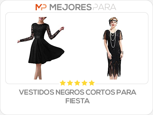 vestidos negros cortos para fiesta