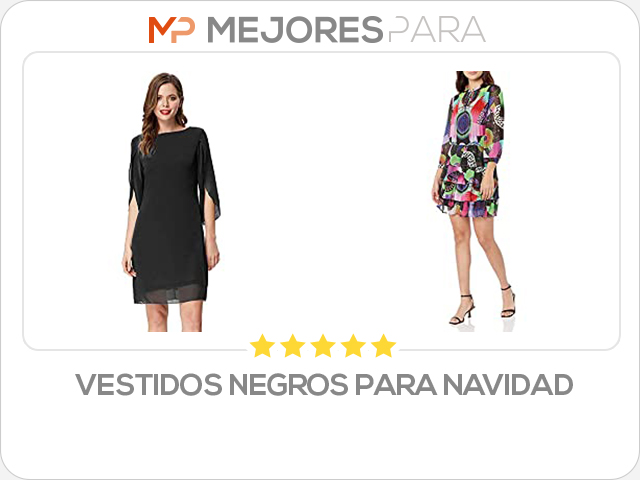 vestidos negros para navidad