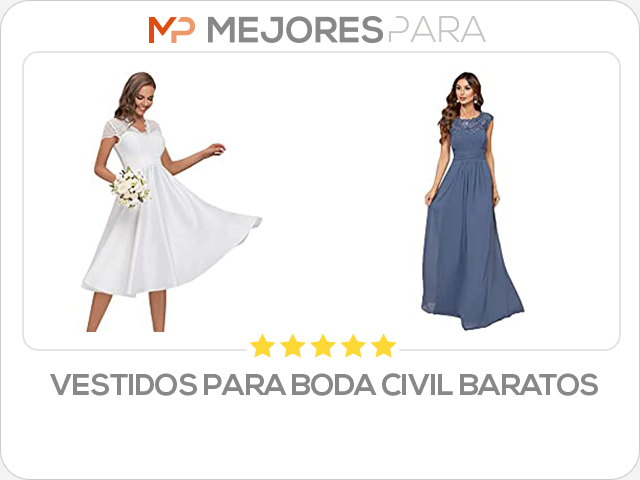 vestidos para boda civil baratos