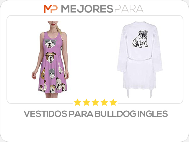 vestidos para bulldog ingles