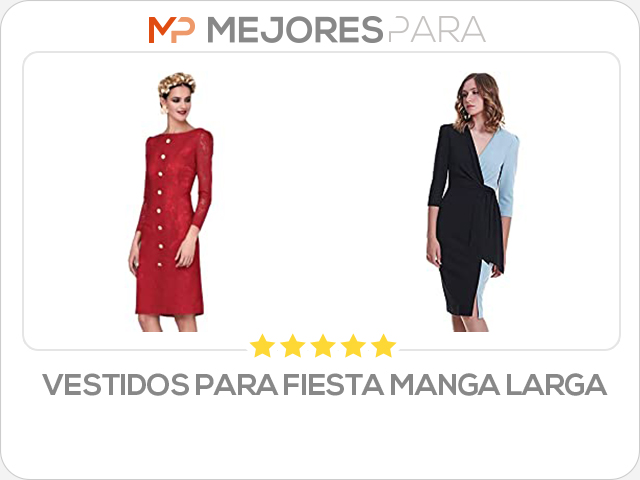 vestidos para fiesta manga larga