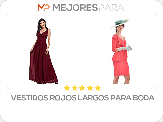 vestidos rojos largos para boda