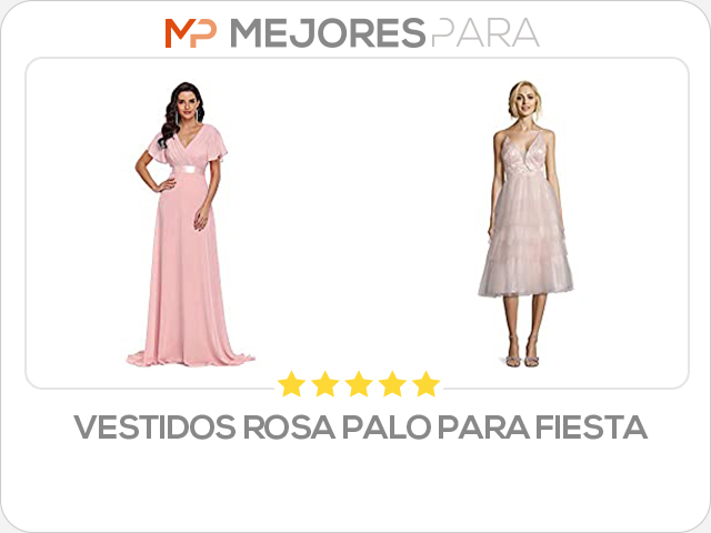 vestidos rosa palo para fiesta