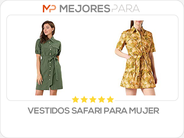 vestidos safari para mujer