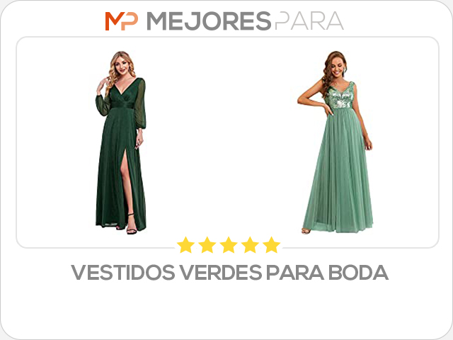 vestidos verdes para boda