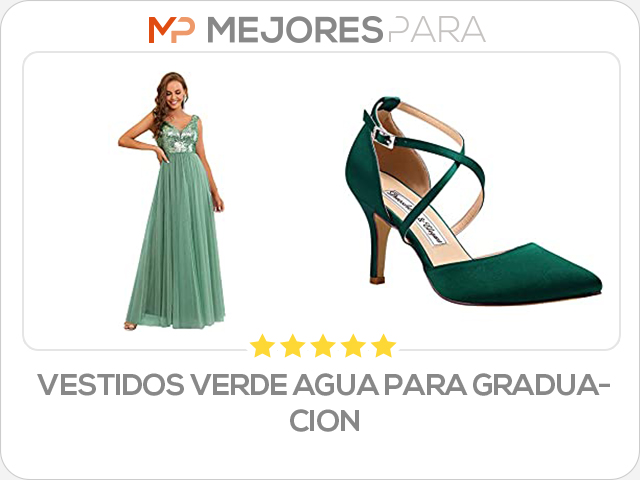 vestidos verde agua para graduacion