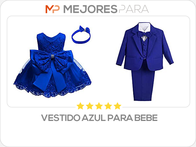 vestido azul para bebe