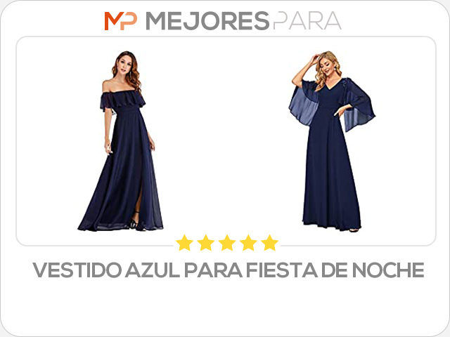 vestido azul para fiesta de noche