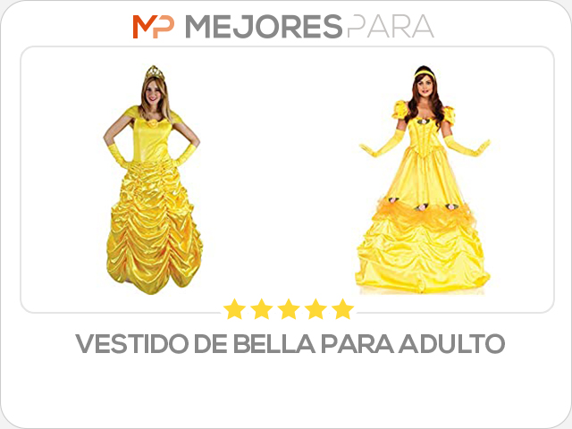 vestido de bella para adulto